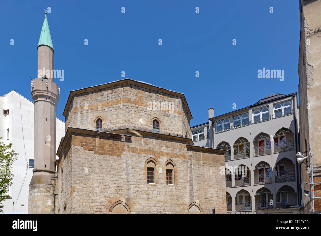 Nur noch verbliebene Moschee in Belgrad Serbien islamischer Ort der Anbetung Stockfoto