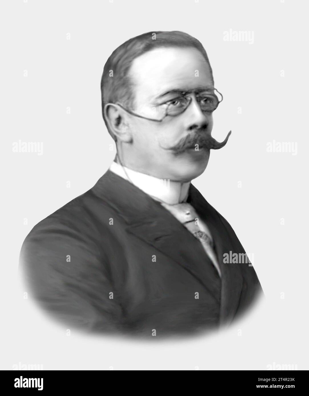 Hans Christian Gram 1853-1938. Dänischer Bakteriologe Stockfoto