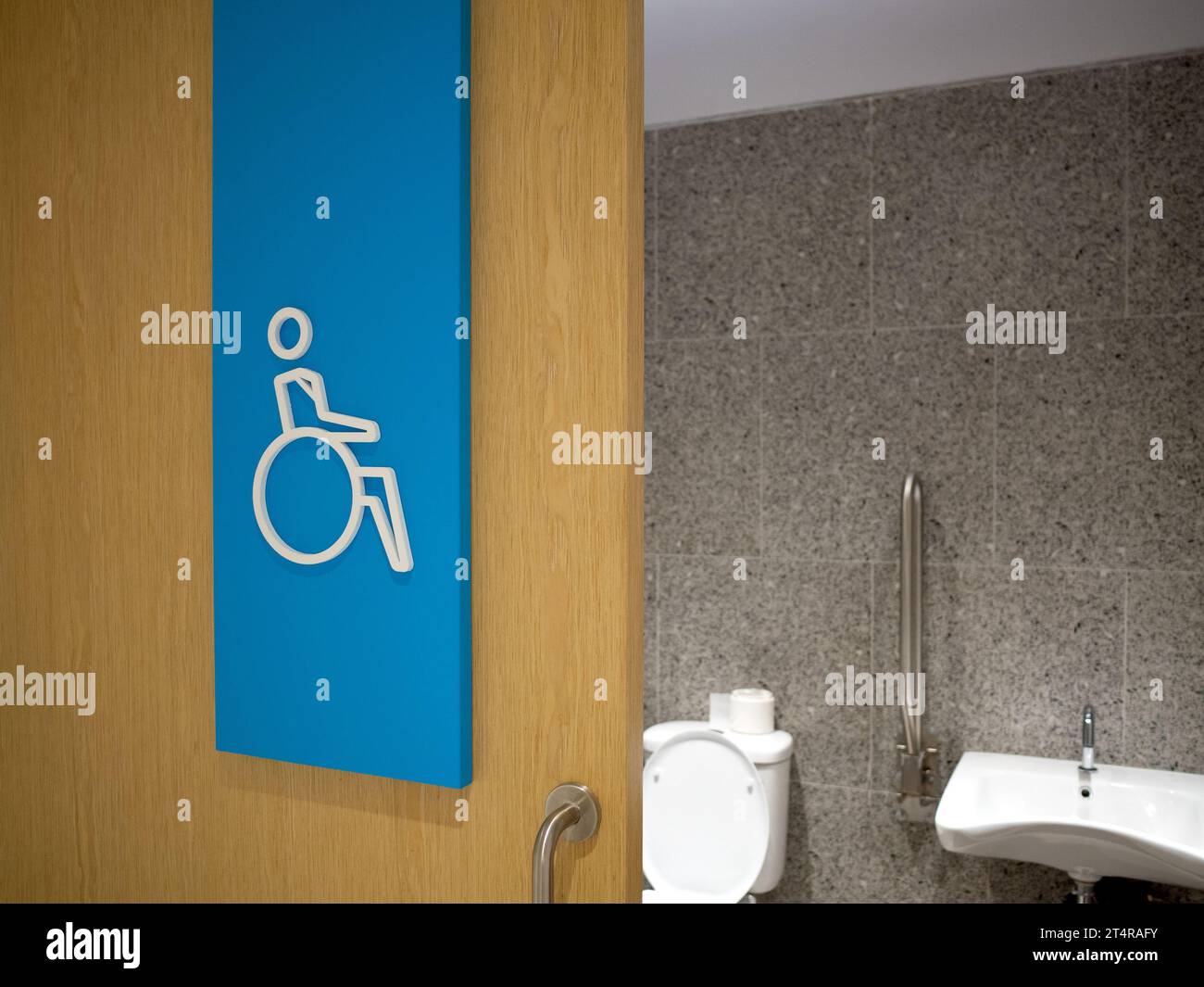 Waschraum für Behinderte Stockfoto