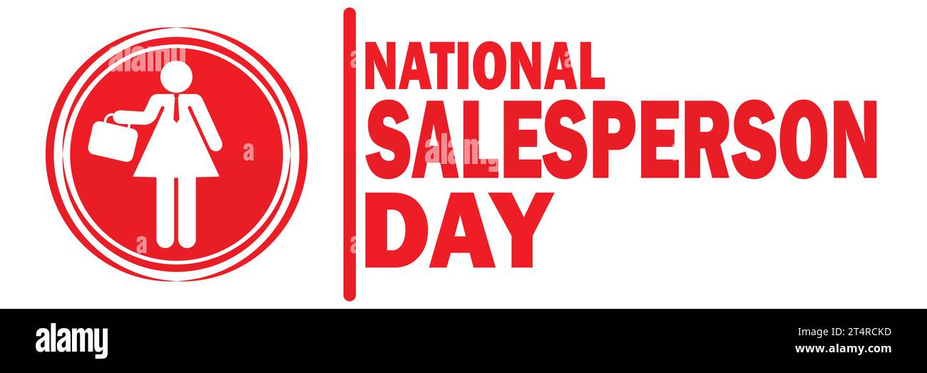 Vektor-Illustration für den Tag des nationalen Verkäufers. Urlaubskonzept. Vorlage für Hintergrund, Banner, Karte, Poster mit Textbeschriftung. Stock Vektor