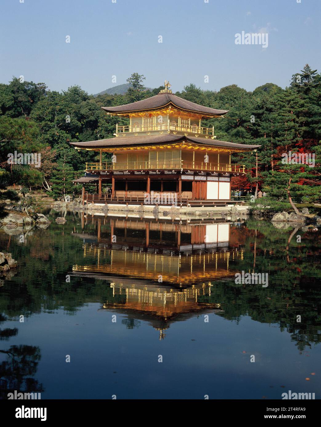 Japan. Kyoto. Kinkaku-JI. Goldener Pavillon. Stockfoto