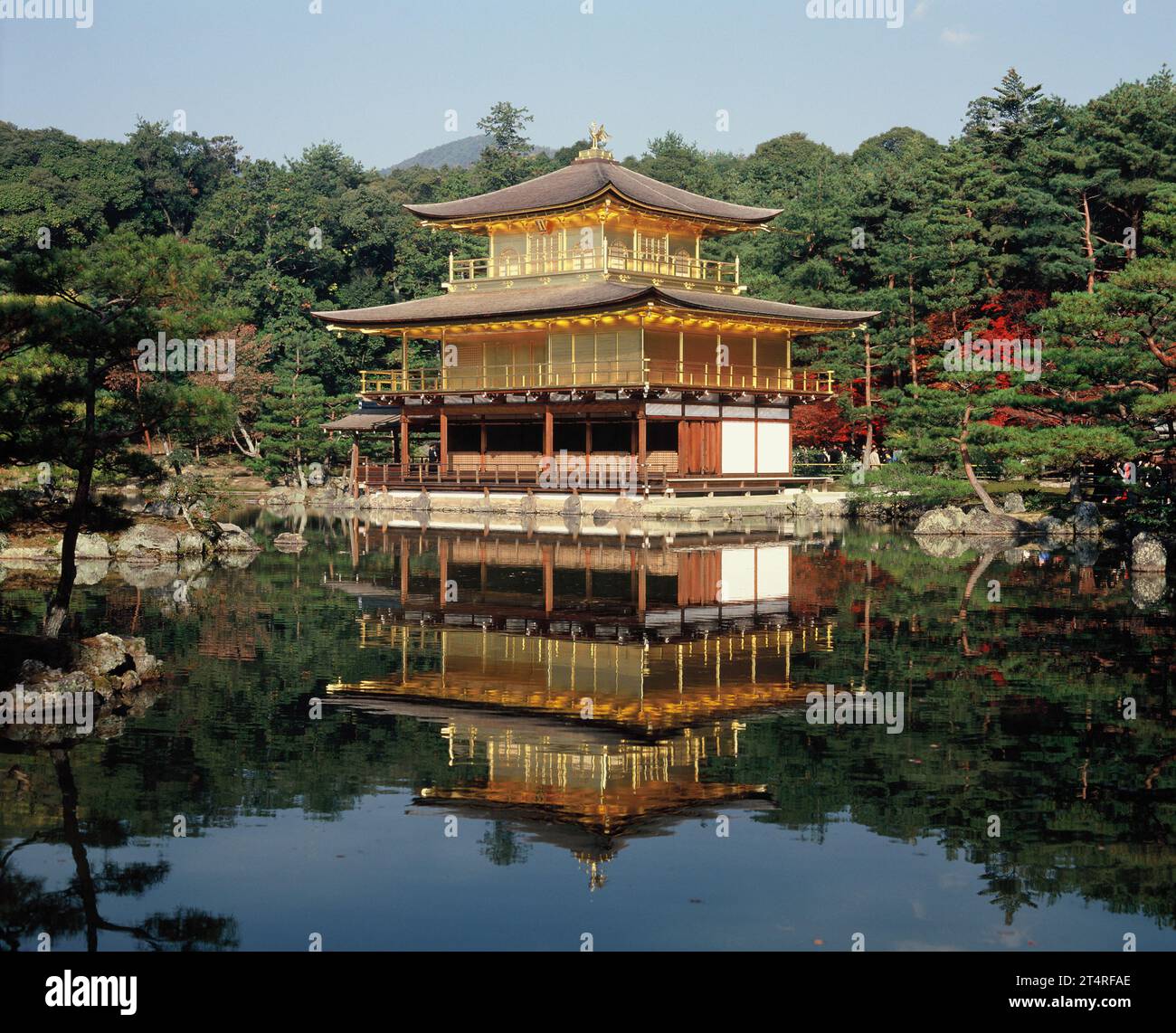 Japan. Kyoto. Kinkaku-JI. Goldener Pavillon. Stockfoto
