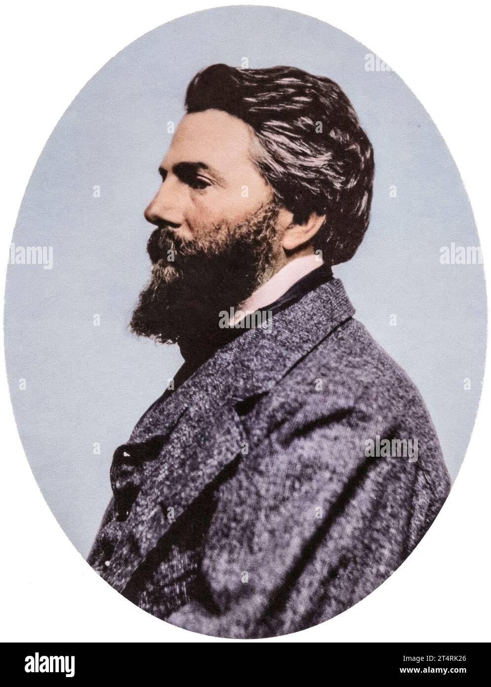 Herman Melville 1860. Stockfoto