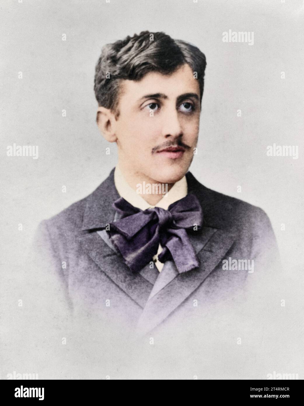 Marcel Proust (1871-1922) als junger Mann. Kopf- und Schulterfoto, als Proust 20 Jahre alt war. Um 1891. Stockfoto