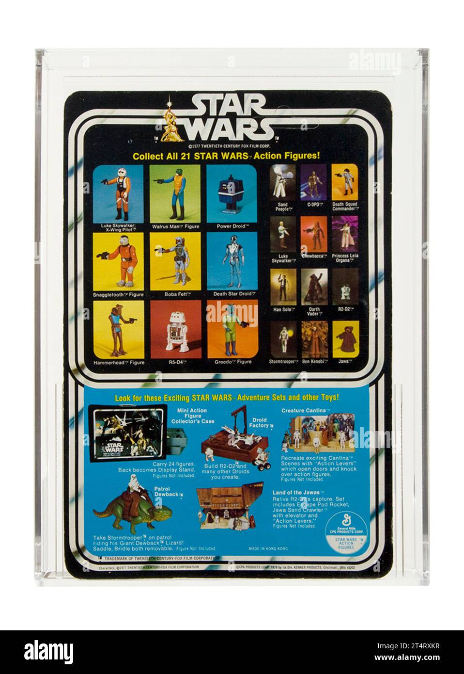 1979 Kenner Star Wars 21 Back-A Chewbacca Karded Toy Action Figur AFA 85-Y in der Nähe von Mint+ Stockfoto