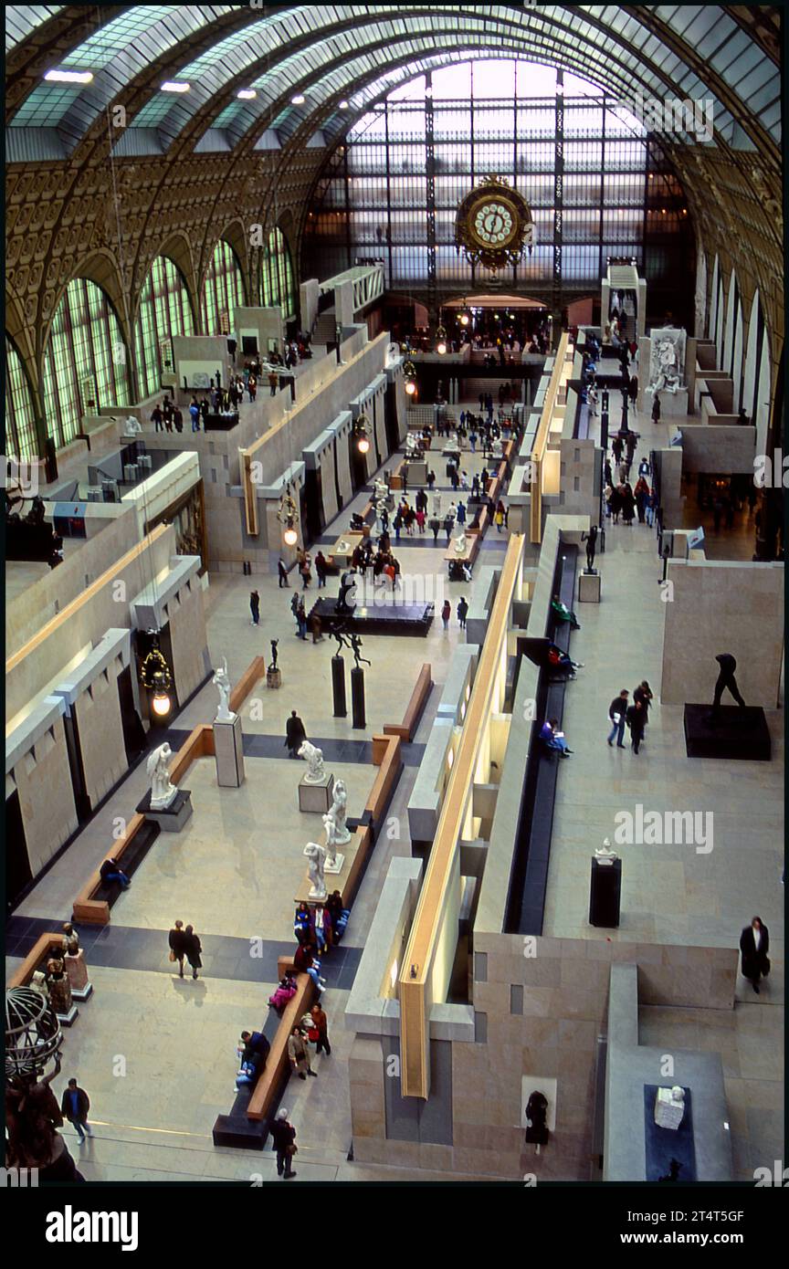 Musee Dorsay war früher ein Bahnhof in Paris, Frankreich Stockfoto