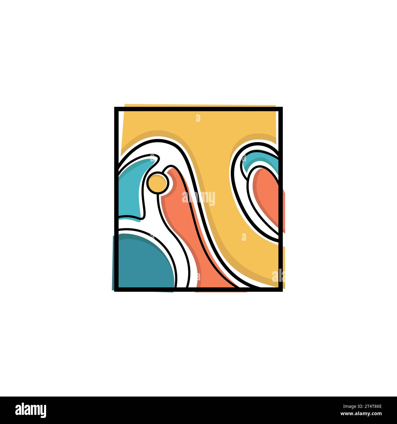 Abstrakter farbenfroher T-Logo-Design-Vektor. Vektorbild des abstrakten Letters t Firmenlogos Stock Vektor