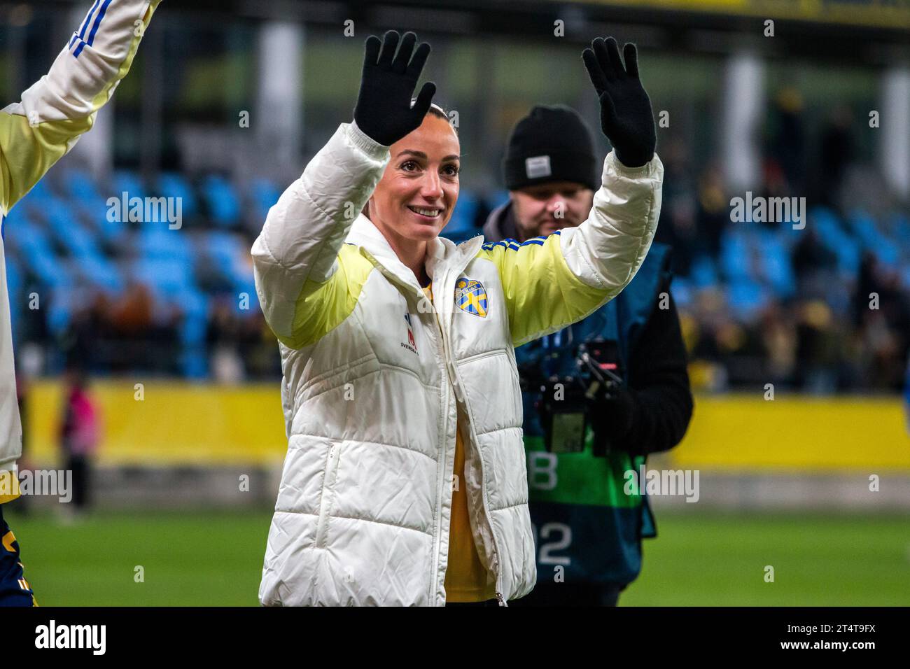 Göteborg, Schweden. Oktober 2023. Kosovare Asllani aus Schweden nach dem Spiel der UEFA Nations League zwischen Schweden und der Schweiz bei Gamla Ullevi in Göteborg. (Foto: Gonzales Photo - Amanda Persson). Stockfoto