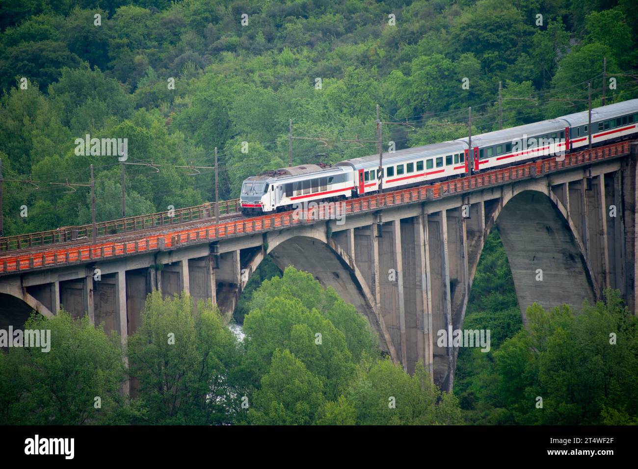 Eisenbahn in der Region Kampanien - Italien Stockfoto