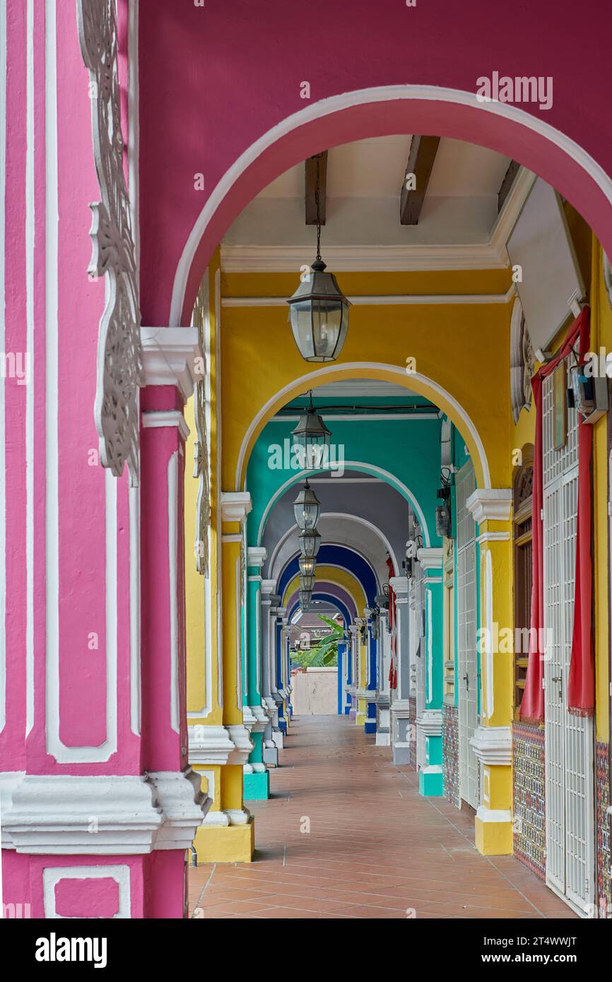 Painted Arches, George Town, Penang, Malaysia Stockfoto