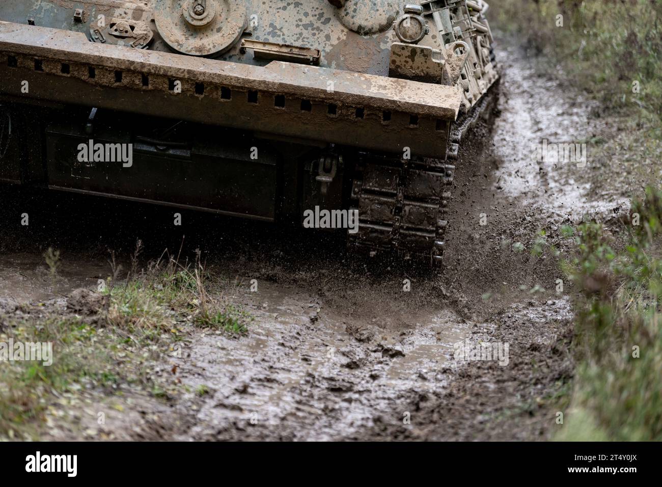 02. November 2023, Brandenburg, Wustermark/OT Elstal Ein Leopard1