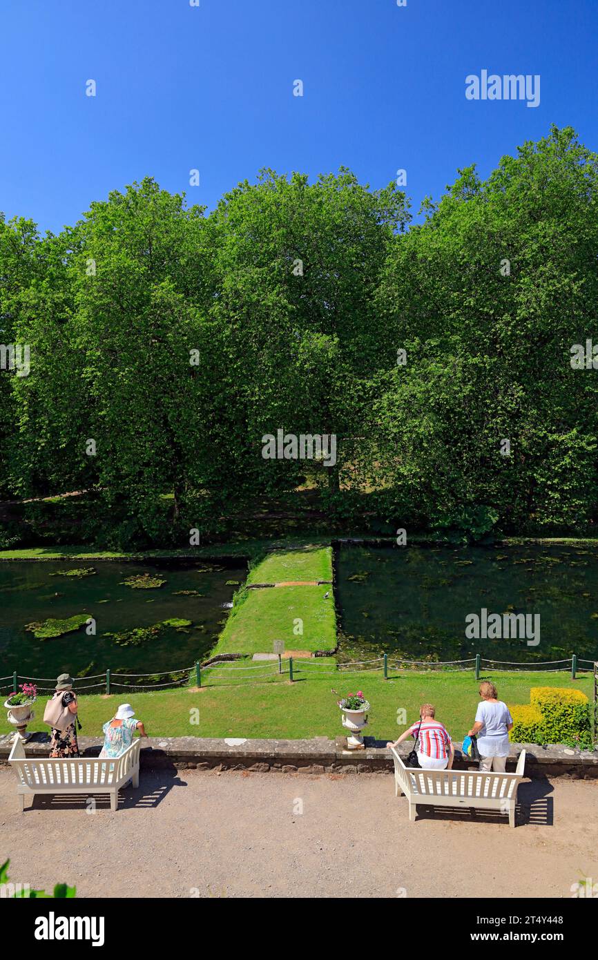 See und Gärten, National Museum of History / Amgueddfa Werin Cymru, St Fagans, Cardiff, Wales. Stockfoto