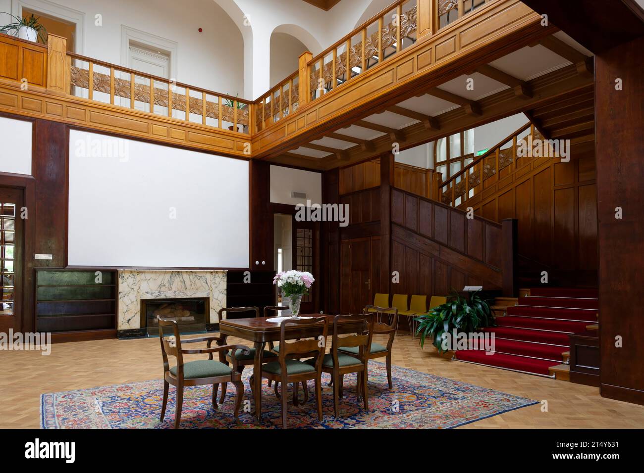 Innenansicht, Villa Loew-Beer, Drobneho 297, Brünn, Jihomoravsky kraj, Tschechische Republik Stockfoto