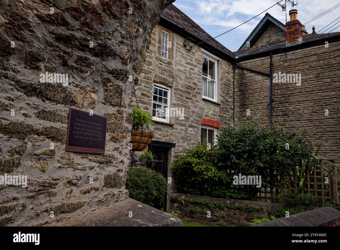 Das historische Herzogtum Palace, Lostwithiel Town, Cornwall. Stockfoto