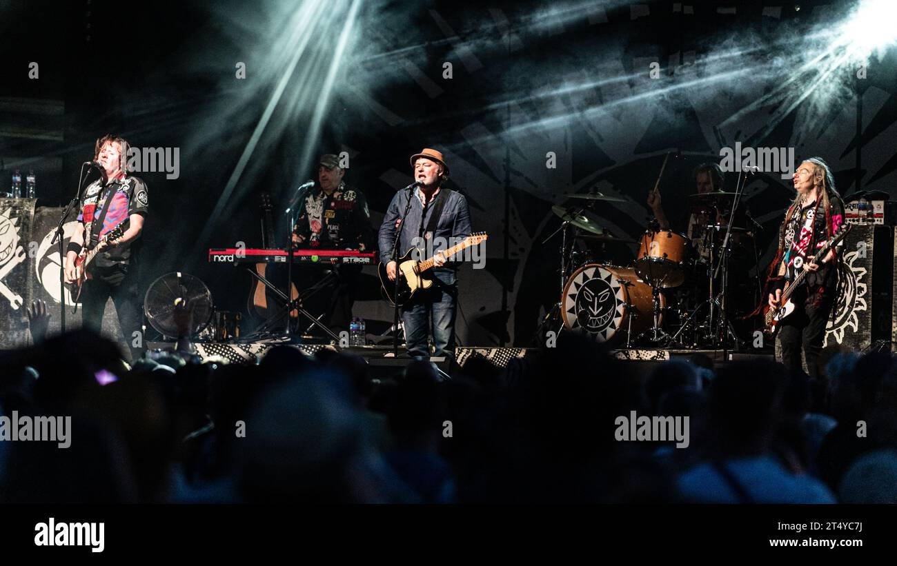 Levellers auf der Hauptbühne beim Sign of the Times Festival im Juni 2023 Stockfoto