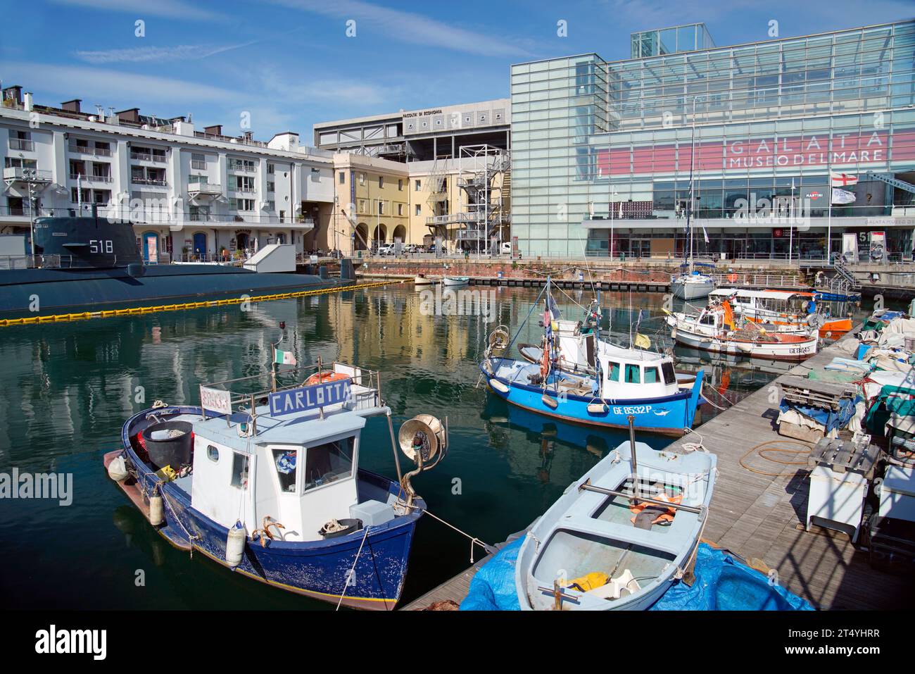 Porto Antico, Hauptstadt der Region Ligurien, Genua, Region Ligurien, Italien Stockfoto