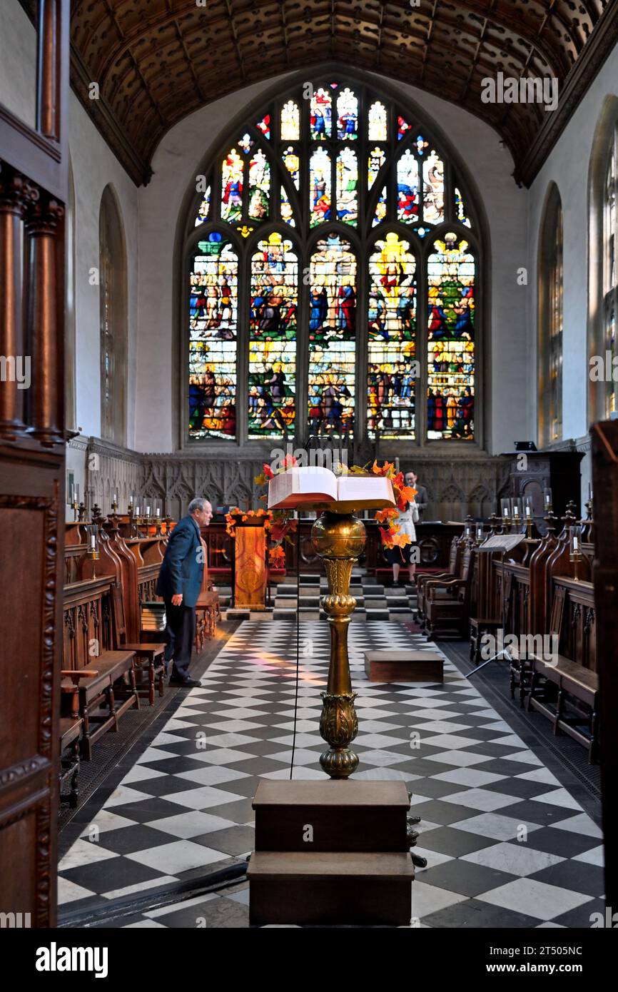 In der Kapelle des Wadham College, Oxford University, Oxford, Großbritannien Stockfoto