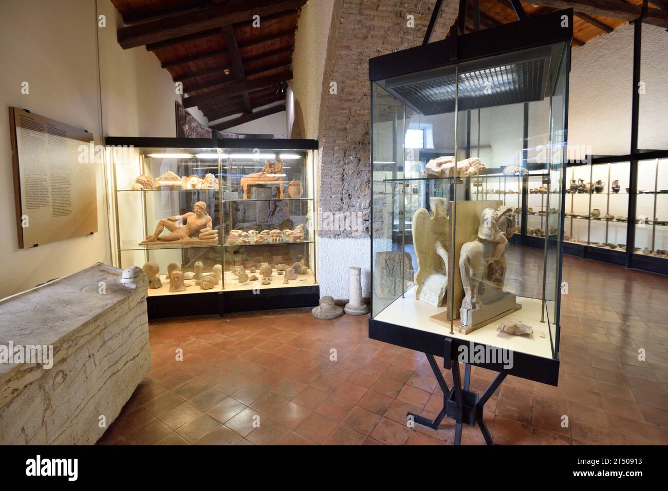Museo Nazionale Archeologico Cerite, Cerveteri, Latium, Italien Stockfoto