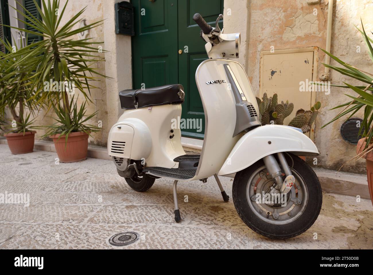 Vespa, Matera, Basilicata, Italien Stockfoto