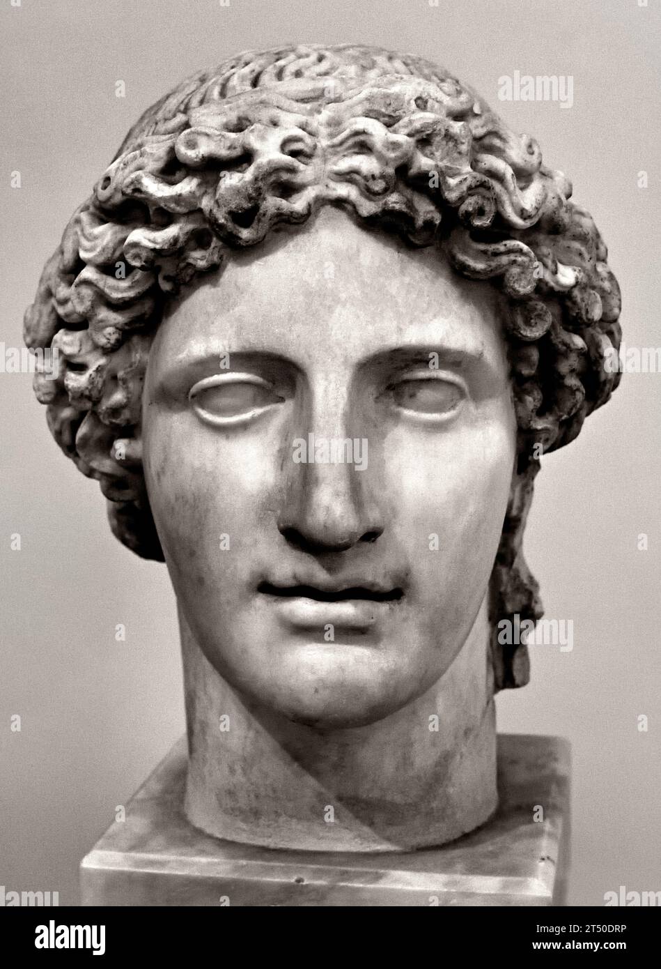 Apollo (Kasseler Typ), 2. Jahrhundert N. Chr., Büste, römische Kopie nationales Archäologisches Museum von Neapel Italien. Stockfoto