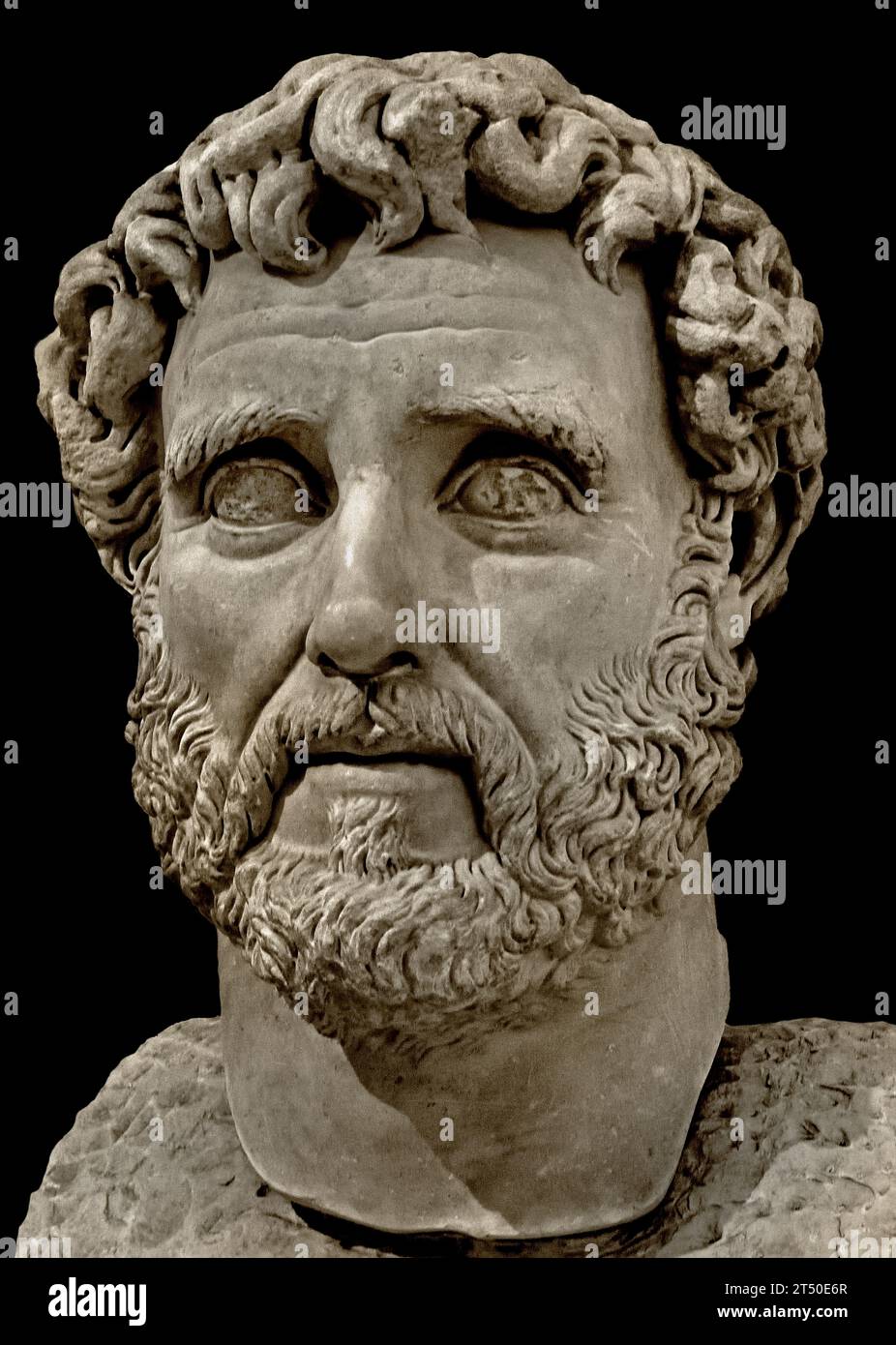 Antoninus Pius (86 n. Chr.–161 n. Chr.), römischer Kaiser, Dynastie Nerva Antonine, Büste, 138-161 n. Chr nationales Archäologisches Museum von Neapel Italien. Fünf gute Kaiser Stockfoto