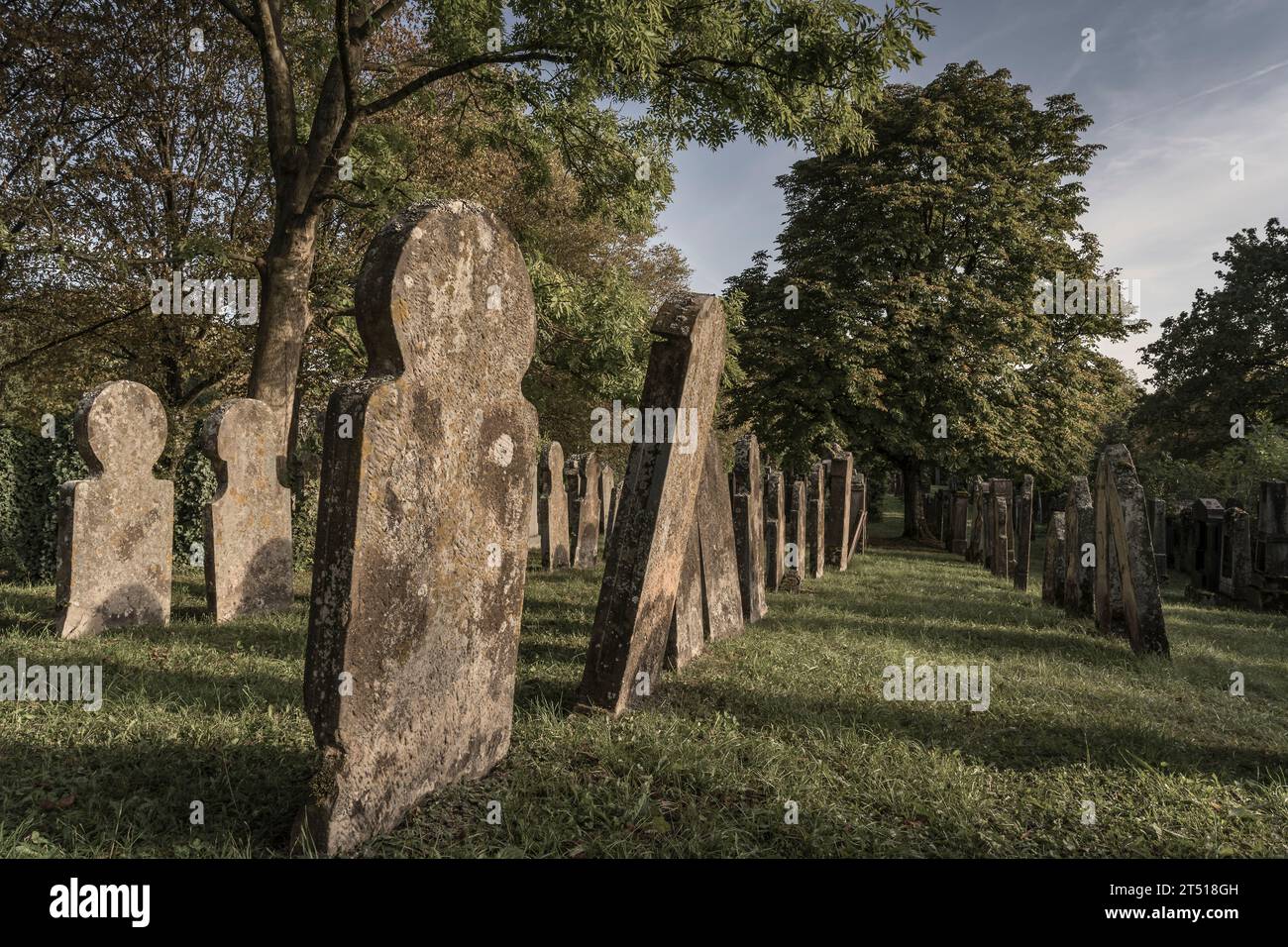 Historischer jüdischer Friedhof Stockfoto