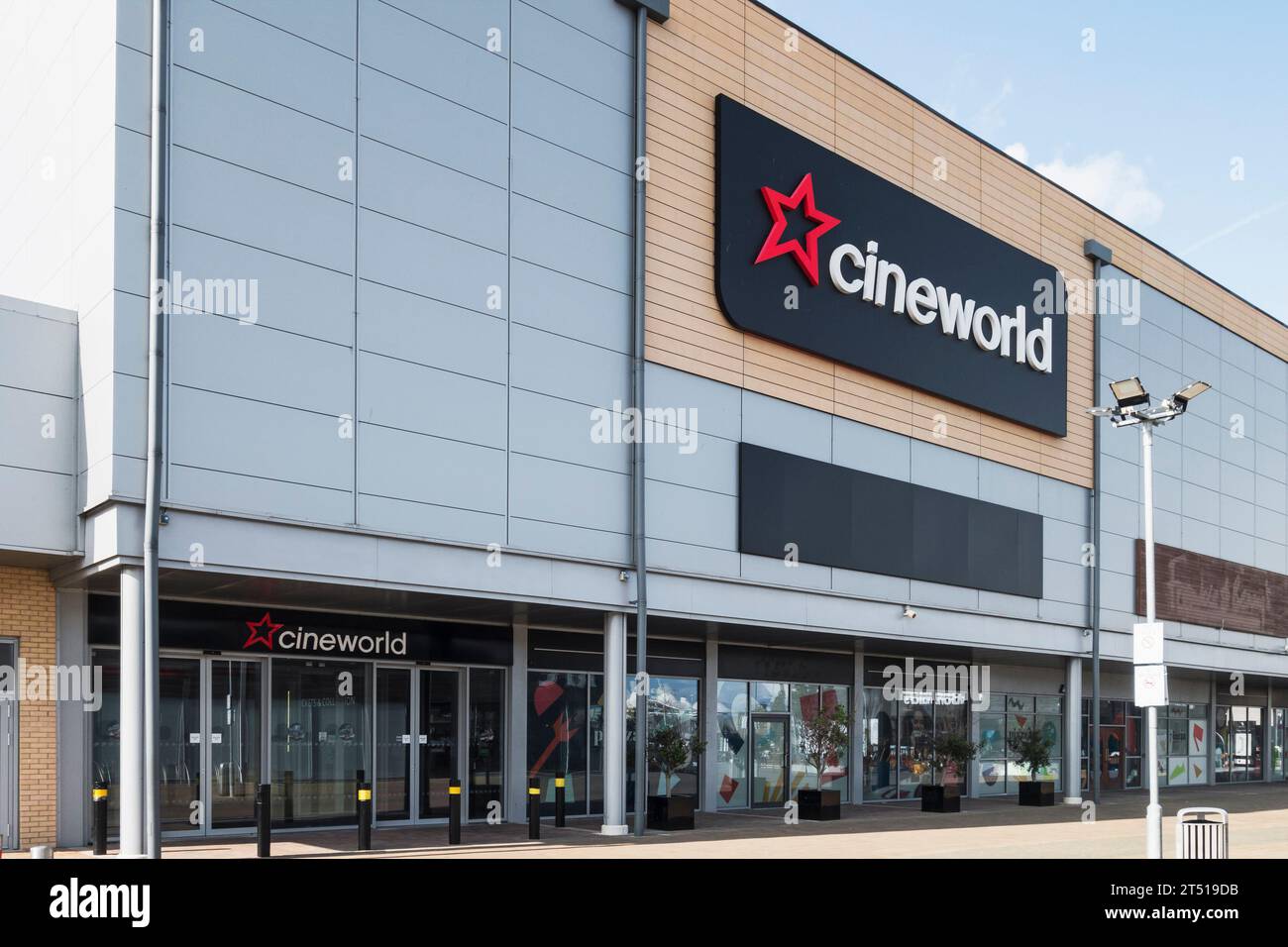 Außenansicht des Cineworld-Kinos im Dalton Park Einkaufszentrum, Durham, Großbritannien Stockfoto