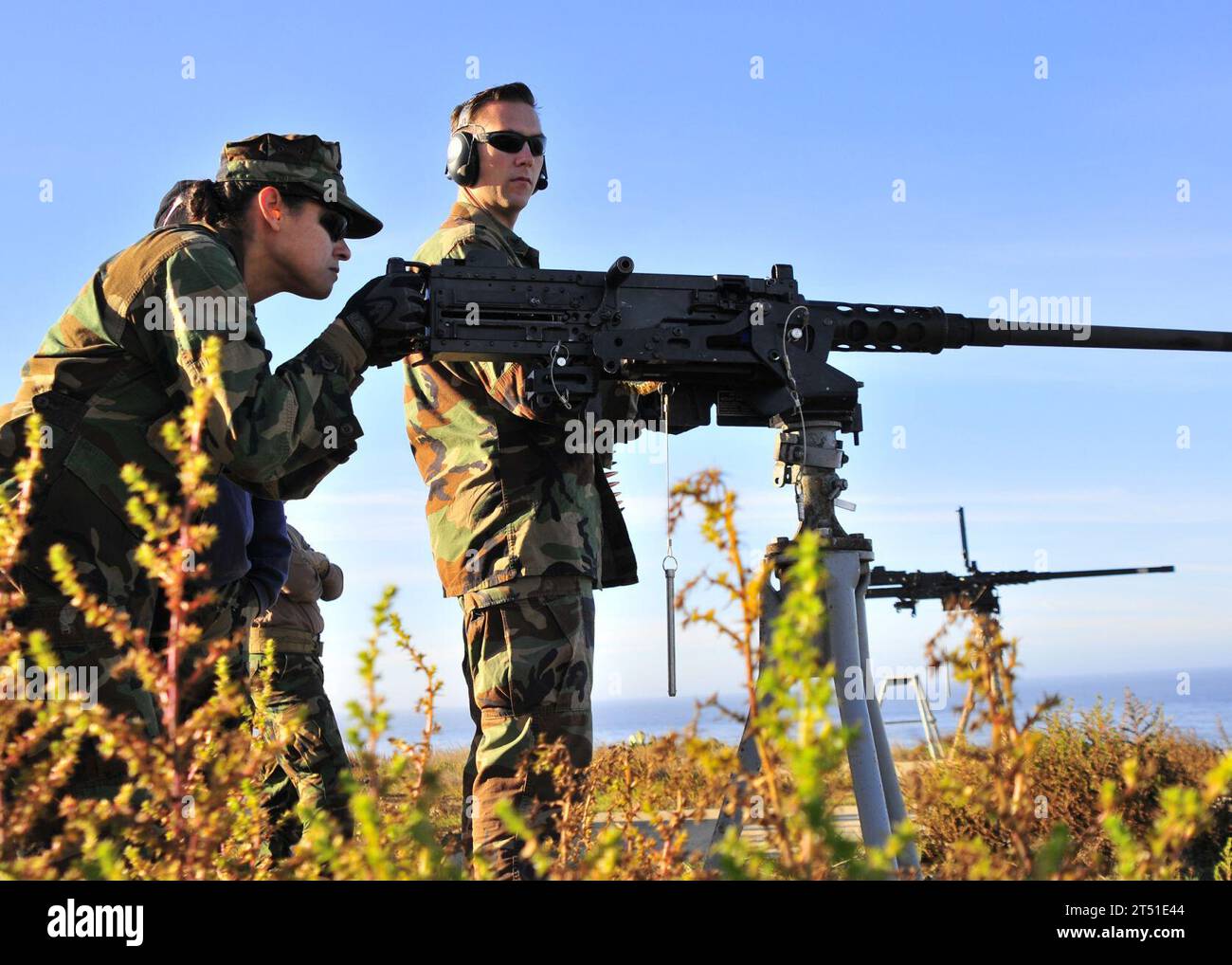 Kaliber 50, San Clemente Island, Seal Team 17, US Navy Foto Stockfoto