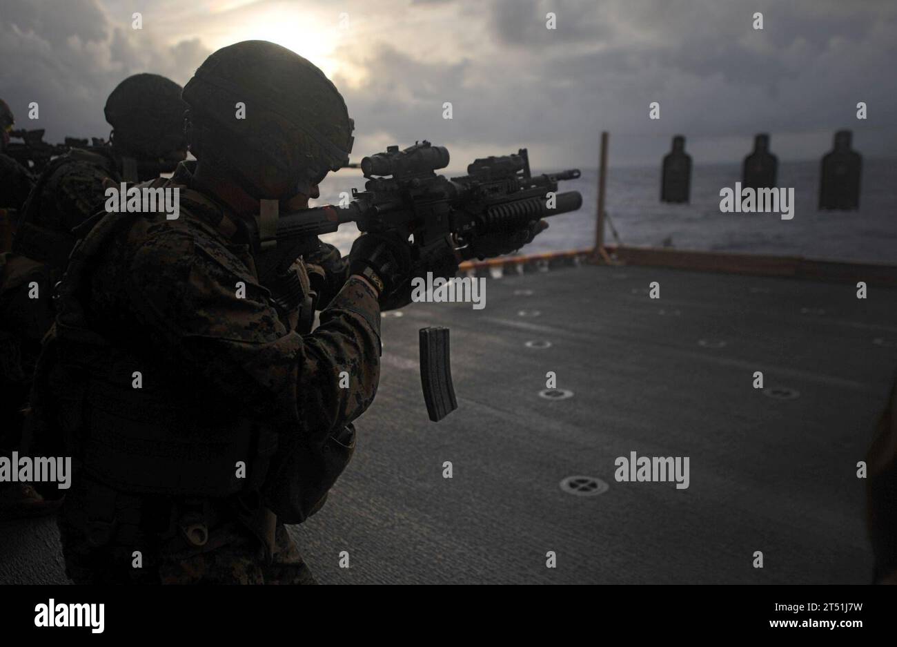 11. MEU, Kampfkamera, Gen allen ainsworth III, Marine Expeditionary Unit, USS Makin Island Stockfoto