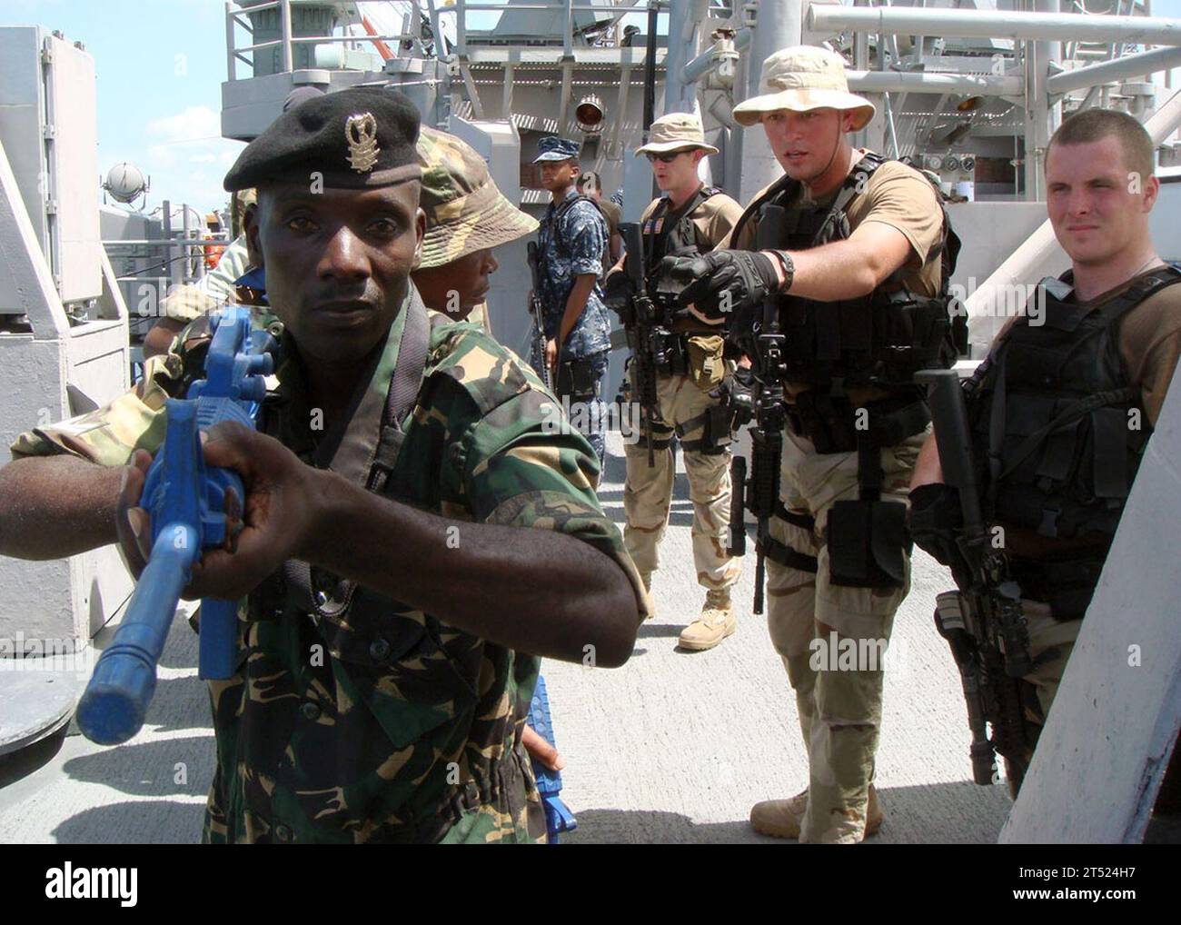 Africa Partnership Station East, APS, Daressalaam, East, maritime Ausbildung, nicholas, Tansania, Ausbildung, uss nicholas, VBSS Stockfoto