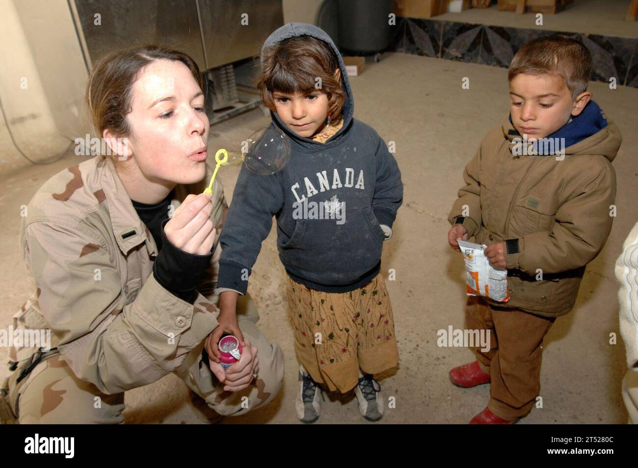 Luftwaffe, Camp Victory, Zentrum für zivile militärische Operationen, CMOC, Irak, OIF, Task Force, Task Force 134, U.S. Air Force Stockfoto