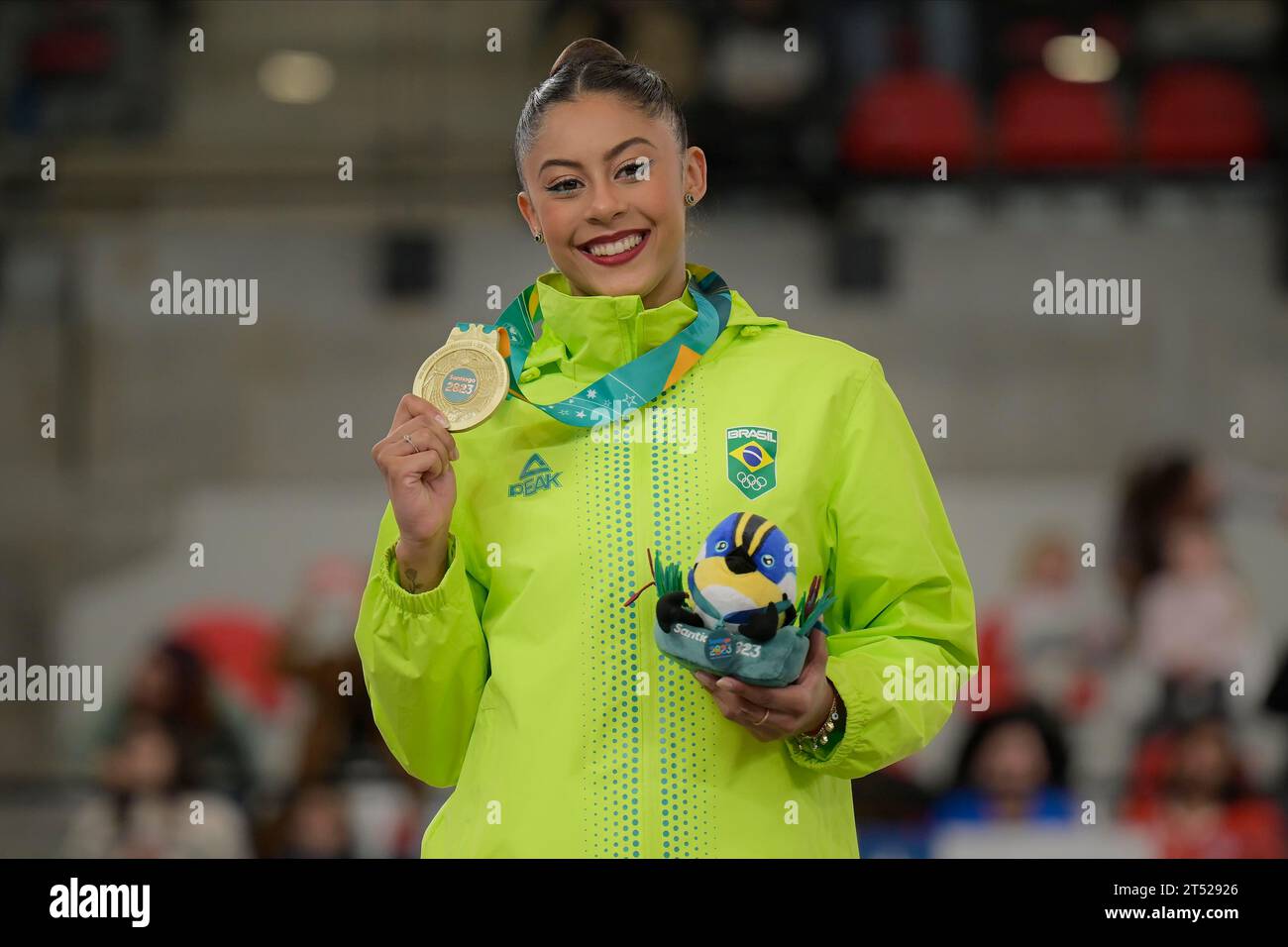 Santiago, Chile. November 2023. In Der Nähe? Bei den Pan American Games in Santiago 2023. Im Estadio Nacional Julio Martínez Prádanos in Santiago. Chile. Quelle: Reinaldo Reginato/FotoArena/Alamy Live News Stockfoto