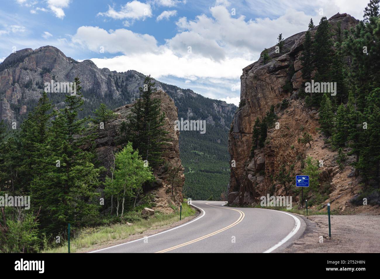 Rocky Mountain Highway Stockfoto