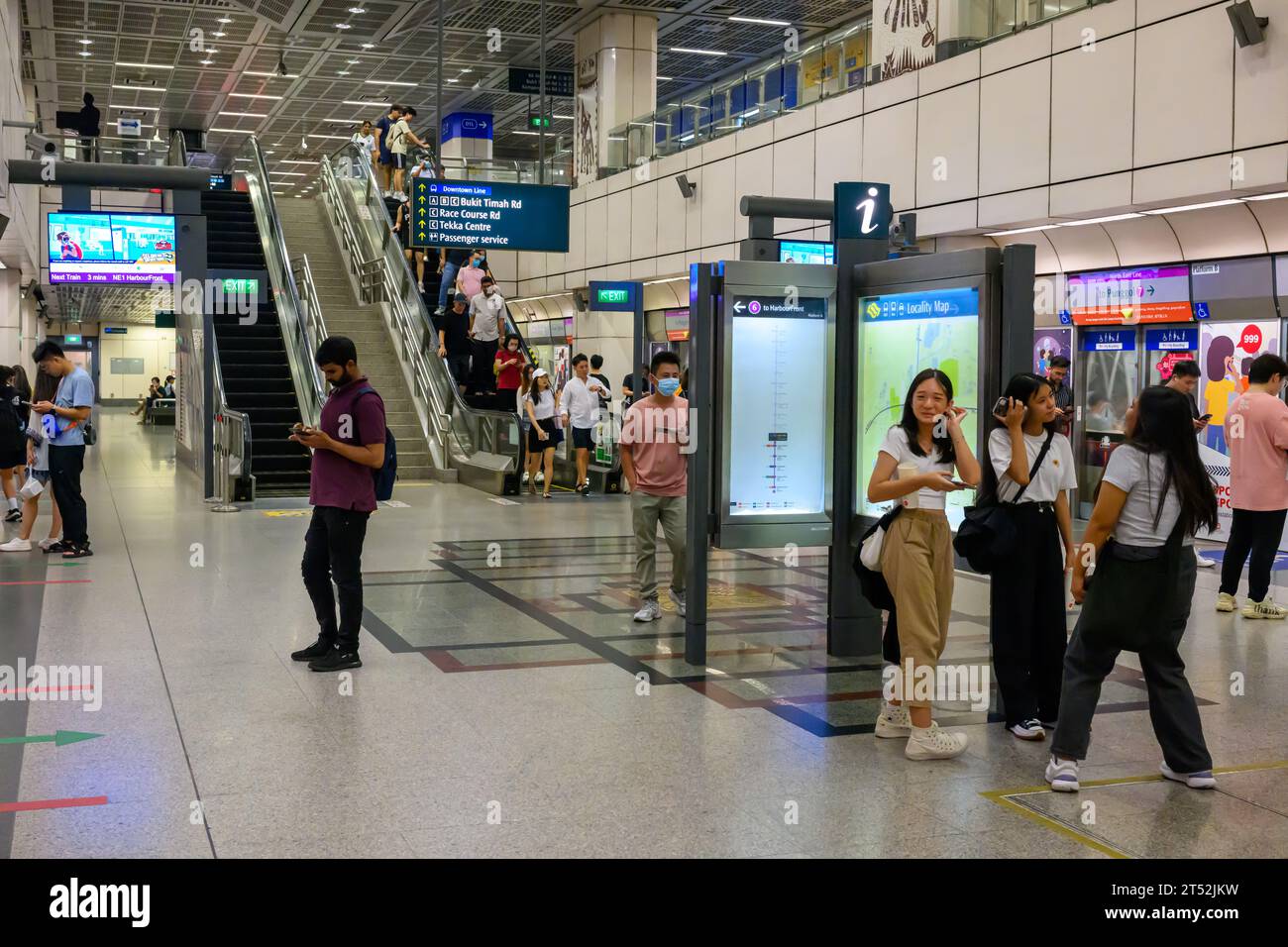 In Little India MRT Station, Singapur Stockfoto