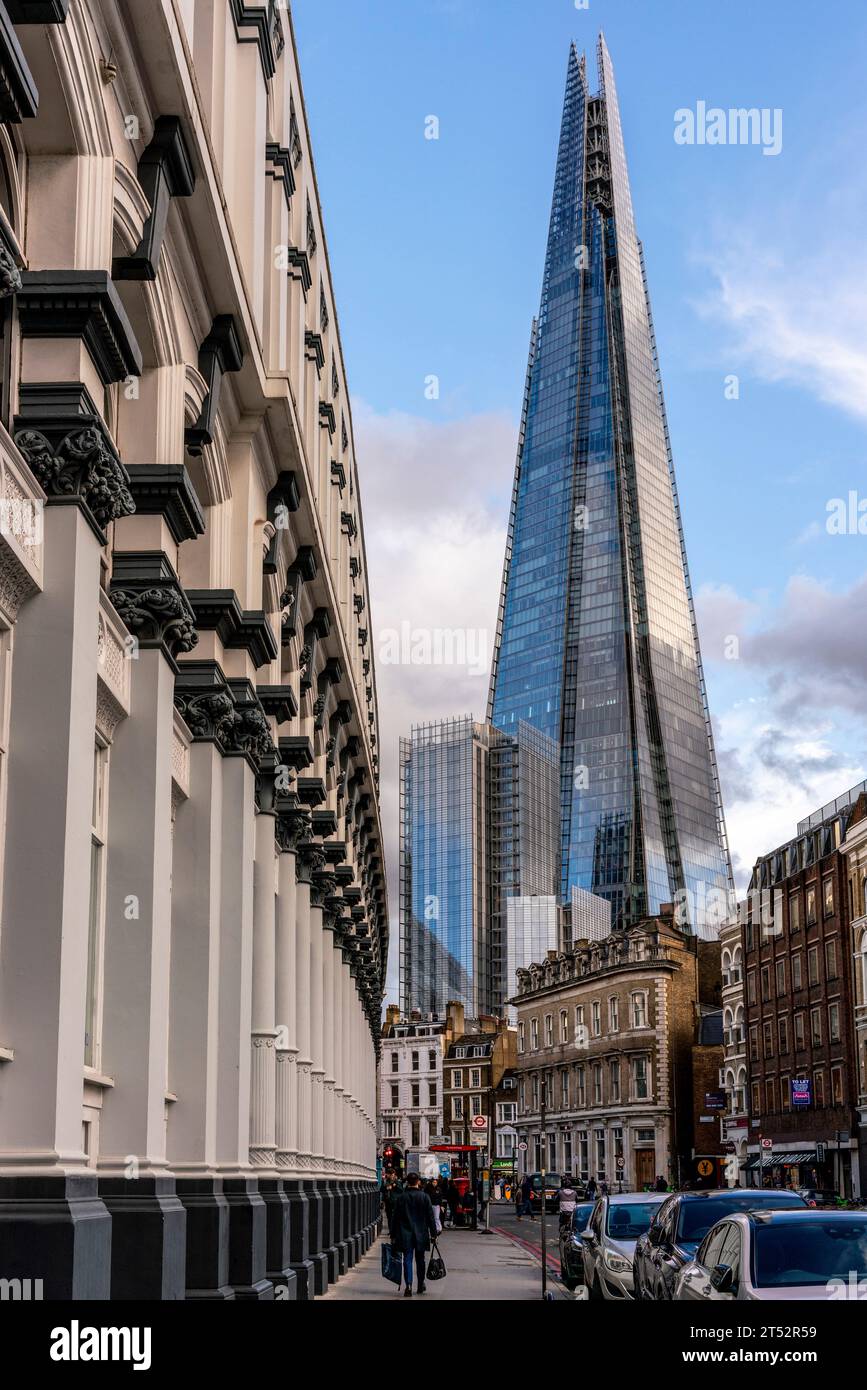 The Shard Building and London Bridge Area, London, Großbritannien Stockfoto