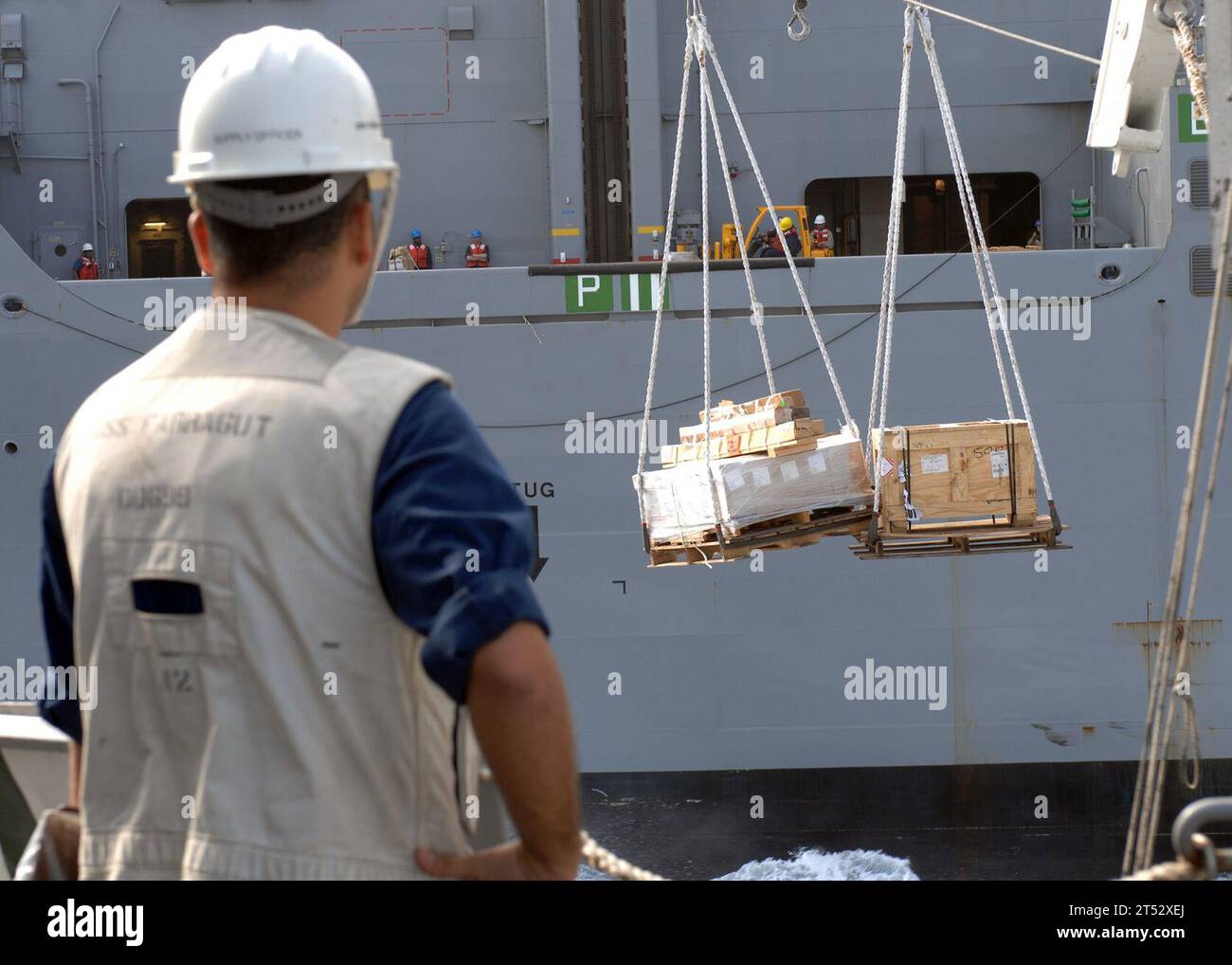 Anti-Piraterie, Combined Task Force 151, CTP-151, Interdiction, UNREP, USS Farragut (DDG 99) Stockfoto