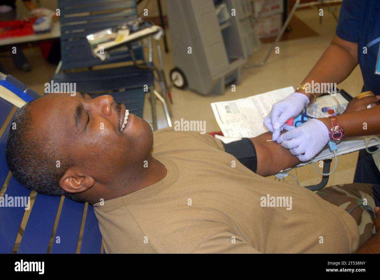 Blutspendezentrum, Blutspendegetriebe, KAPELLE, Gilbert, gulfport, FRAU Stockfoto