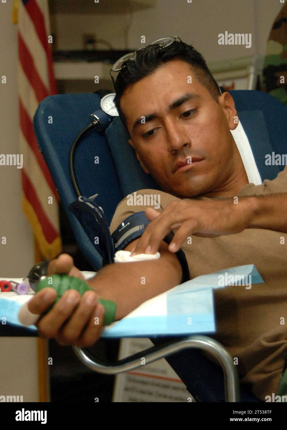 Blood Drive, NMCB 133, Okinawa, SEABEES Stockfoto