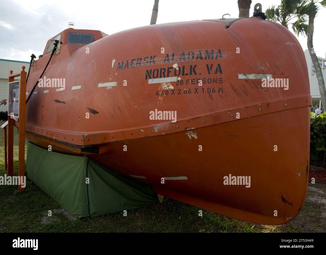 Captain Richard Philipps, ctf-151, Rettungsboot, Maersk Alabama, Handelsmarine, National Navy UDT-SEAL Museum, Navy, Outreach, Menschen, Piraten, Späher und Jäger, ROBBEN, somalische Piraten, somalia, U.S. Navy, Veteranentag Stockfoto