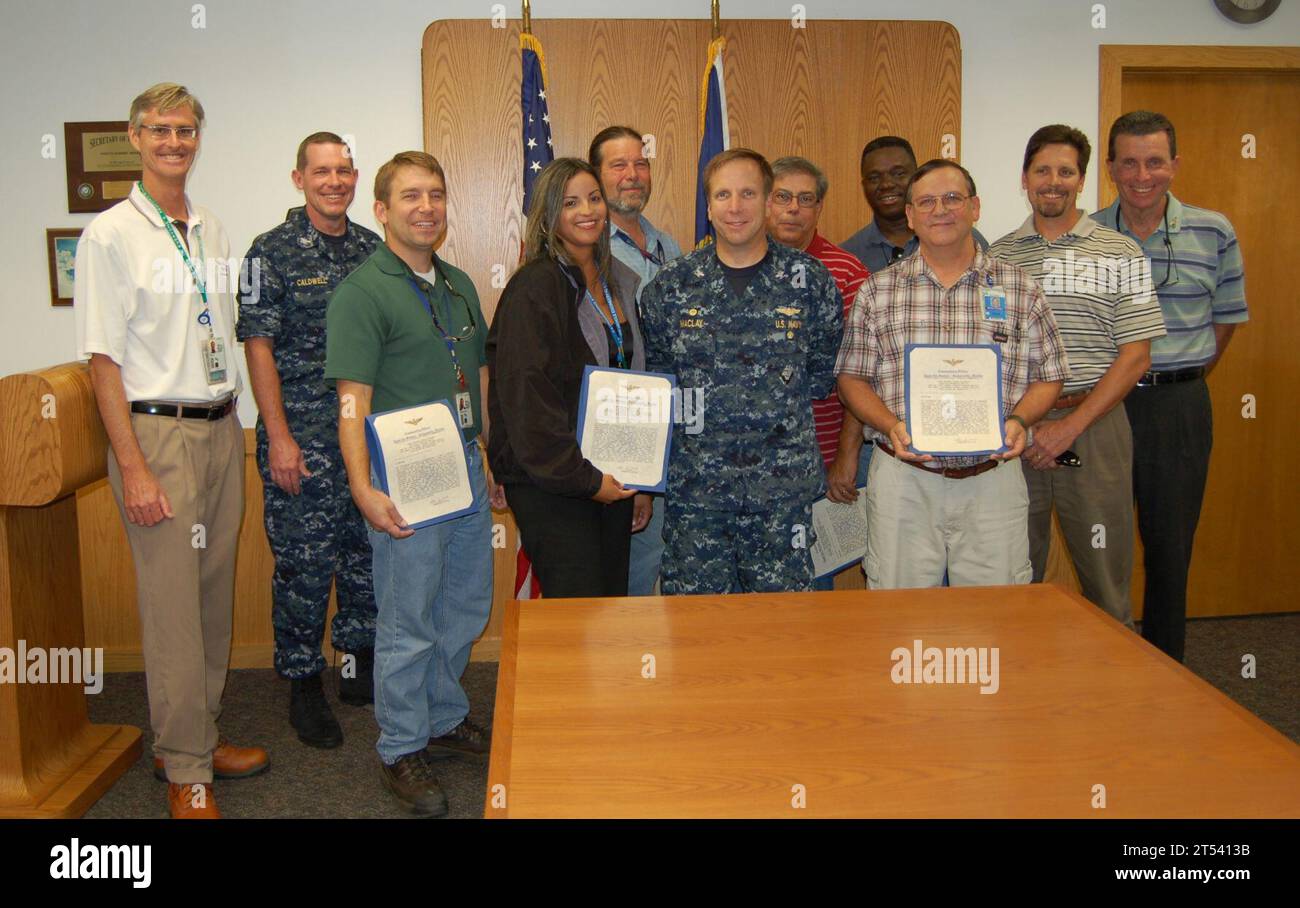 Civilian, Clean Air Act, FRCSE Pollution Prevention Team, nas JAX, U.S. Navy Stockfoto