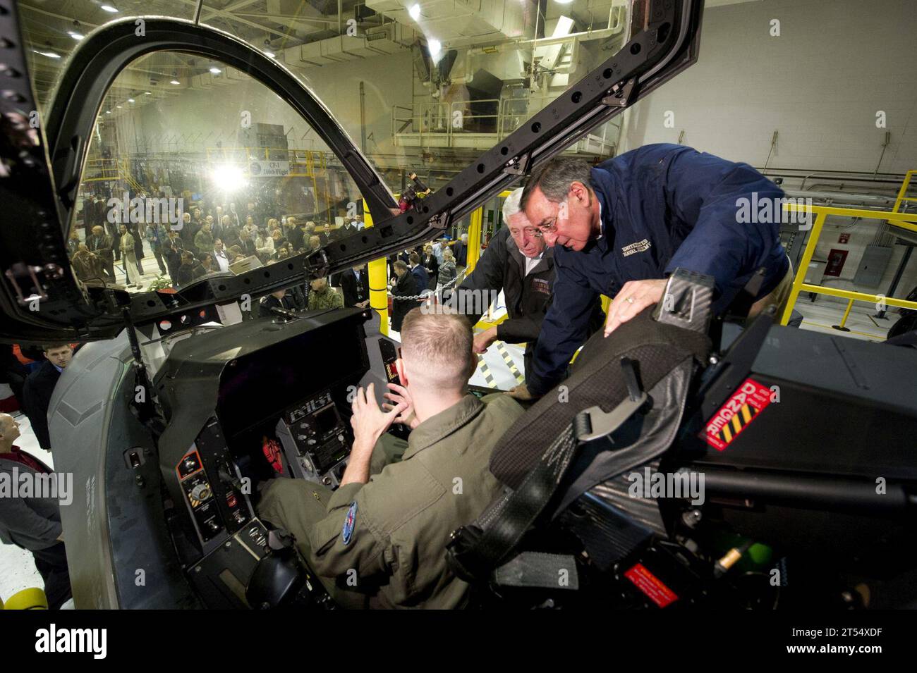 F-35, Joint Strike Fighter, Maryland, Marineflugstation Patuxent River, Verteidigungsminister Leon E. Panetta Stockfoto