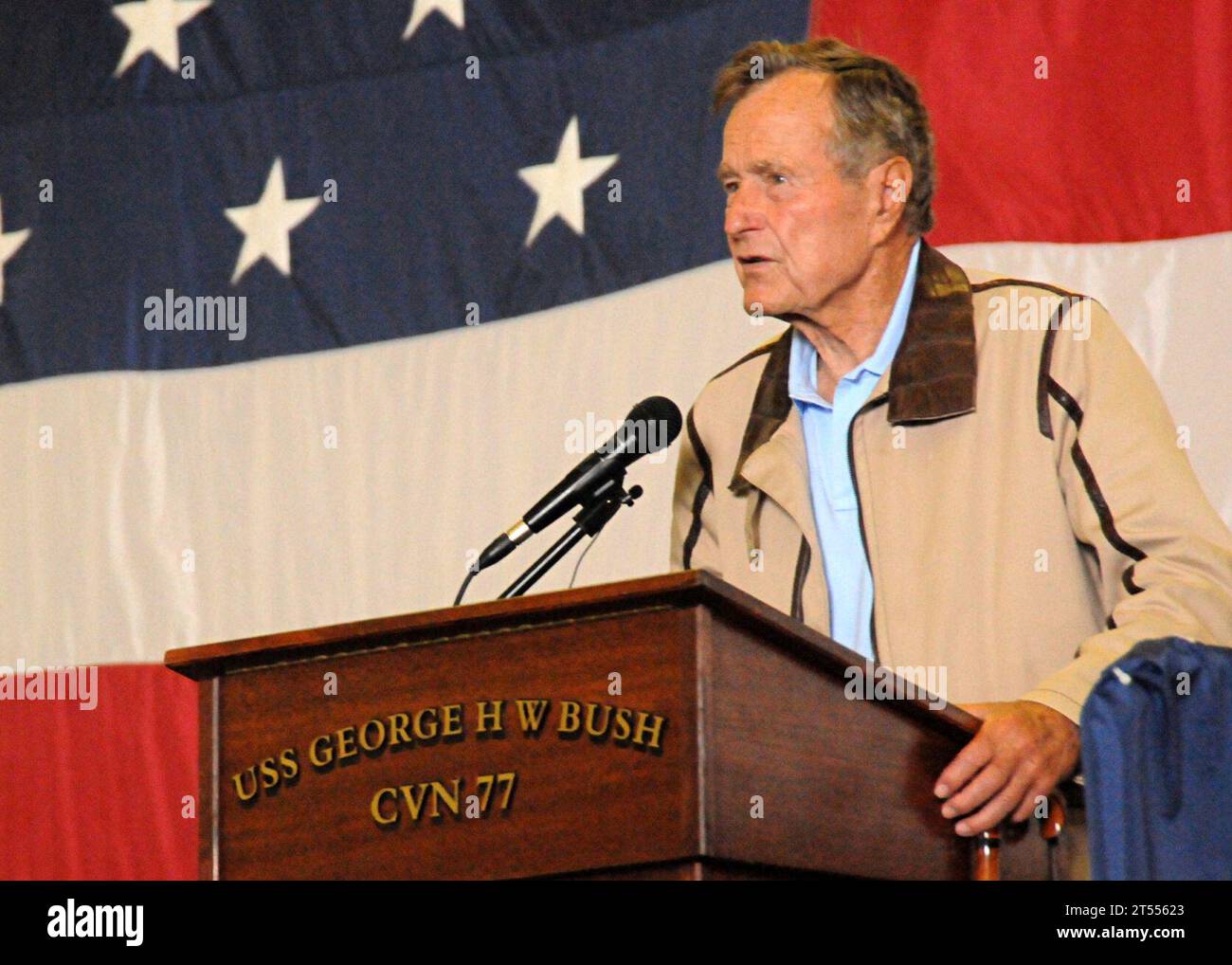 Ehemaliger POTUS, ehemaliger Präsident der Vereinigten Staaten, George, George H.W. Bush, People Stockfoto