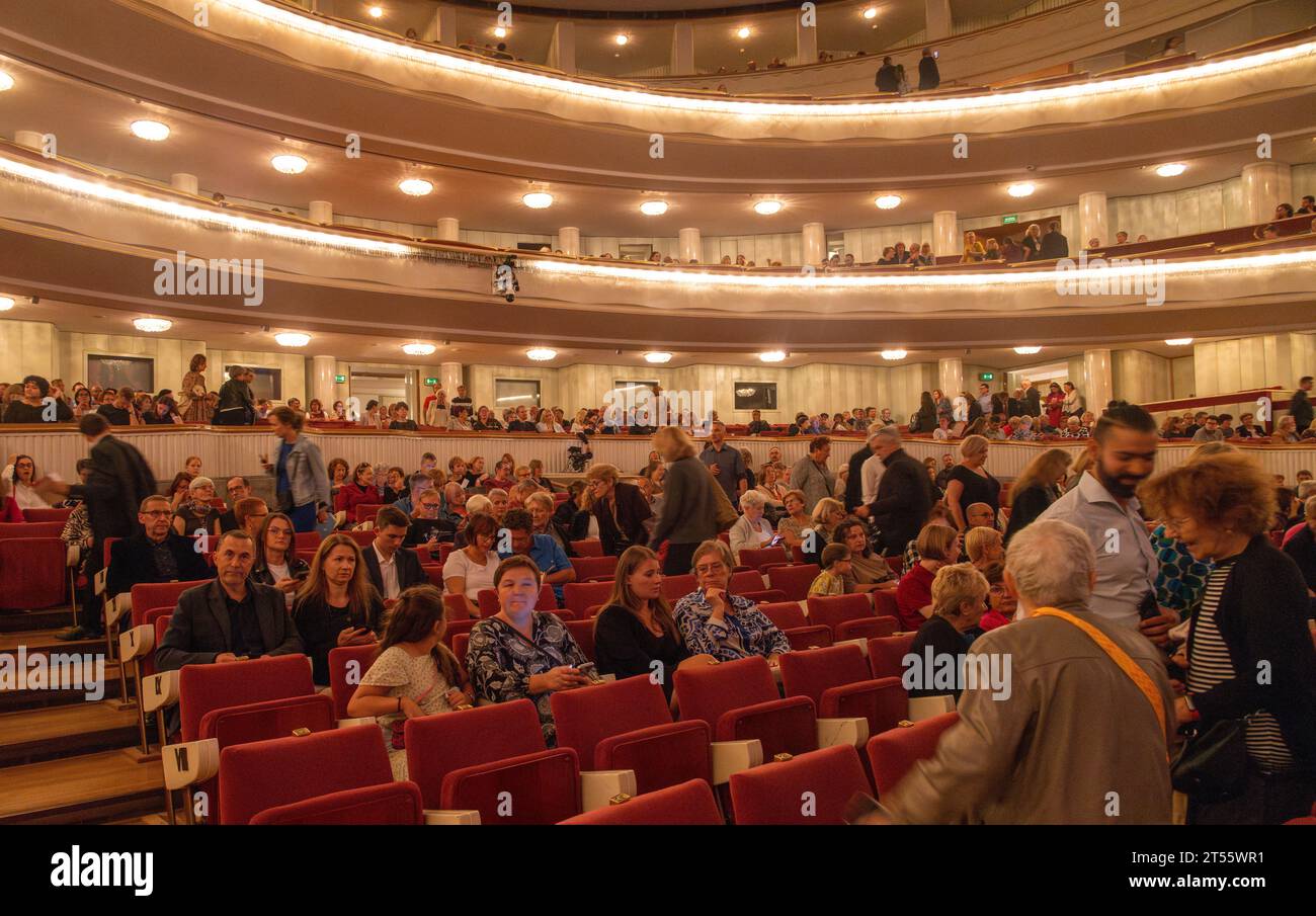 Publikum für klassisches Konzert, Nationaltheater und Oper, Warschau, Polen Stockfoto