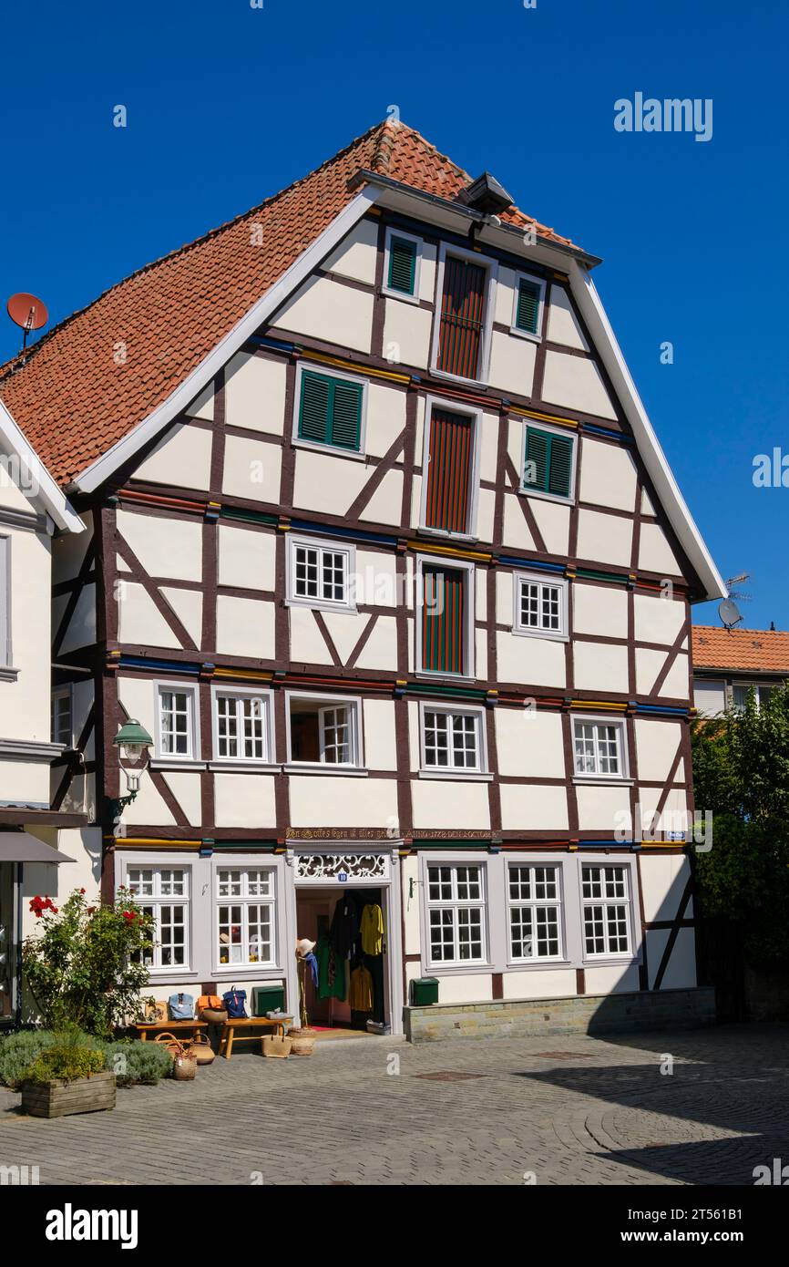 Fachwerkhäuser in der Altstadt von Soest Stockfoto