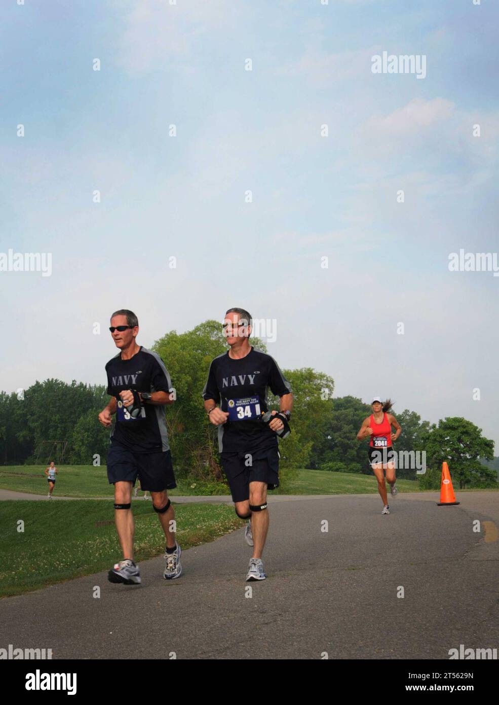 Millington, Naval Support Activity Mid-South, Navy Ten Nautical Miler Road Race, NSA Mid-South, Läufer, Tenn, Tenn., US Navy Stockfoto