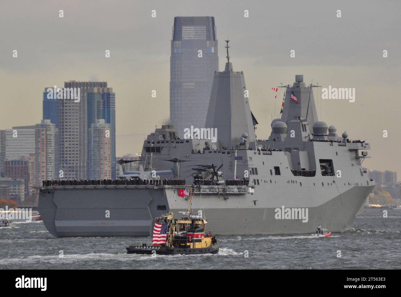 MSST Boston, Multi-Agency Security, Navy, New York Harbor, U.S. Navy, USS New York, Welthandelszentrum Stockfoto