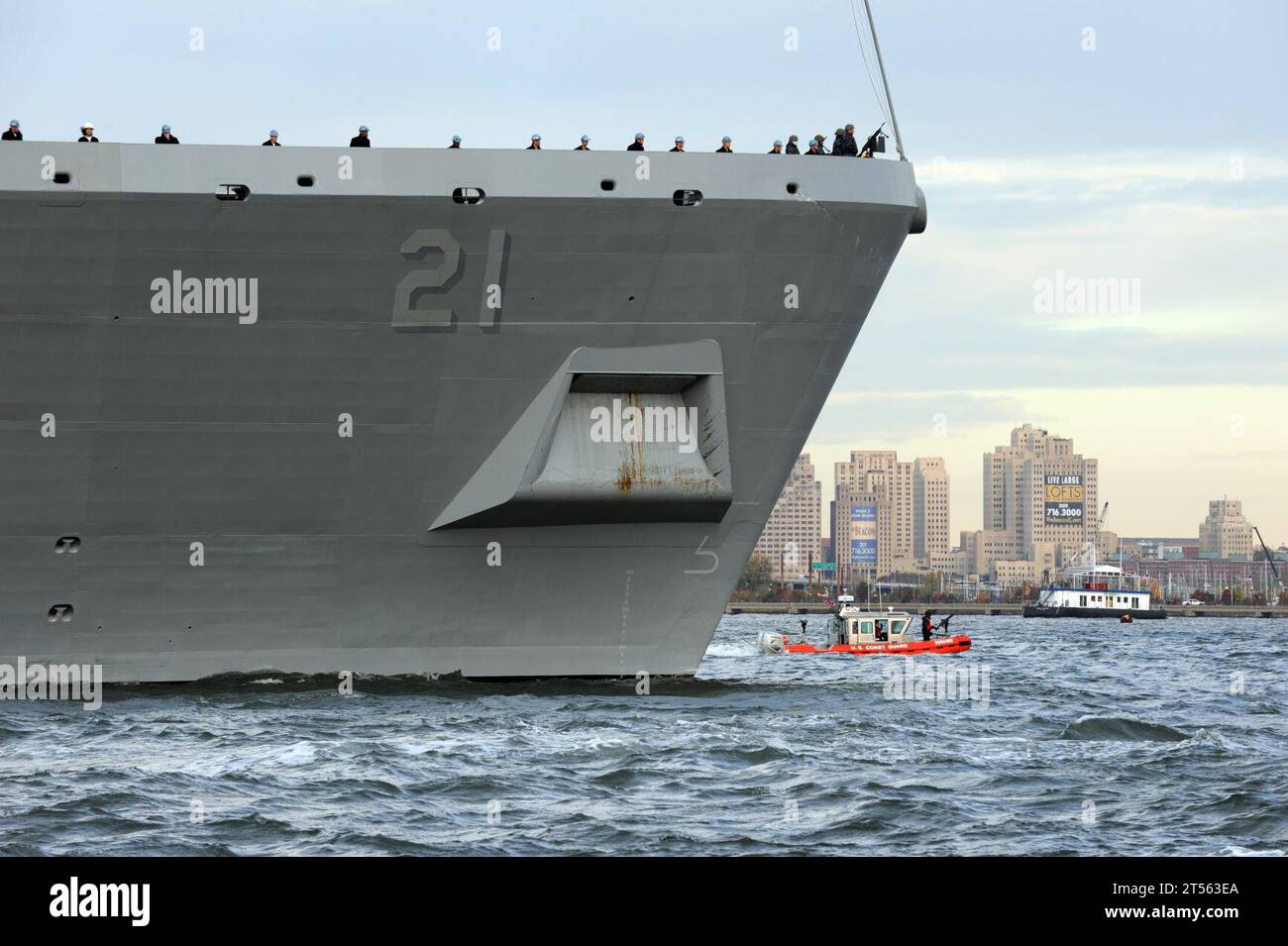 MSST Boston, Multi-Agency Security, Navy, New York Harbor, U.S. Navy, USS New York, Welthandelszentrum Stockfoto
