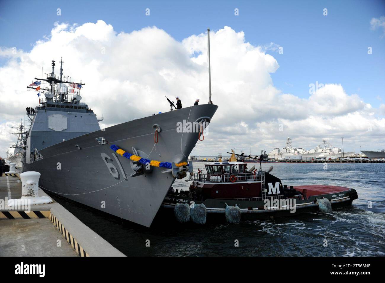 Norfolk, SURFLANT, USS Monterey Homecoming Stockfoto