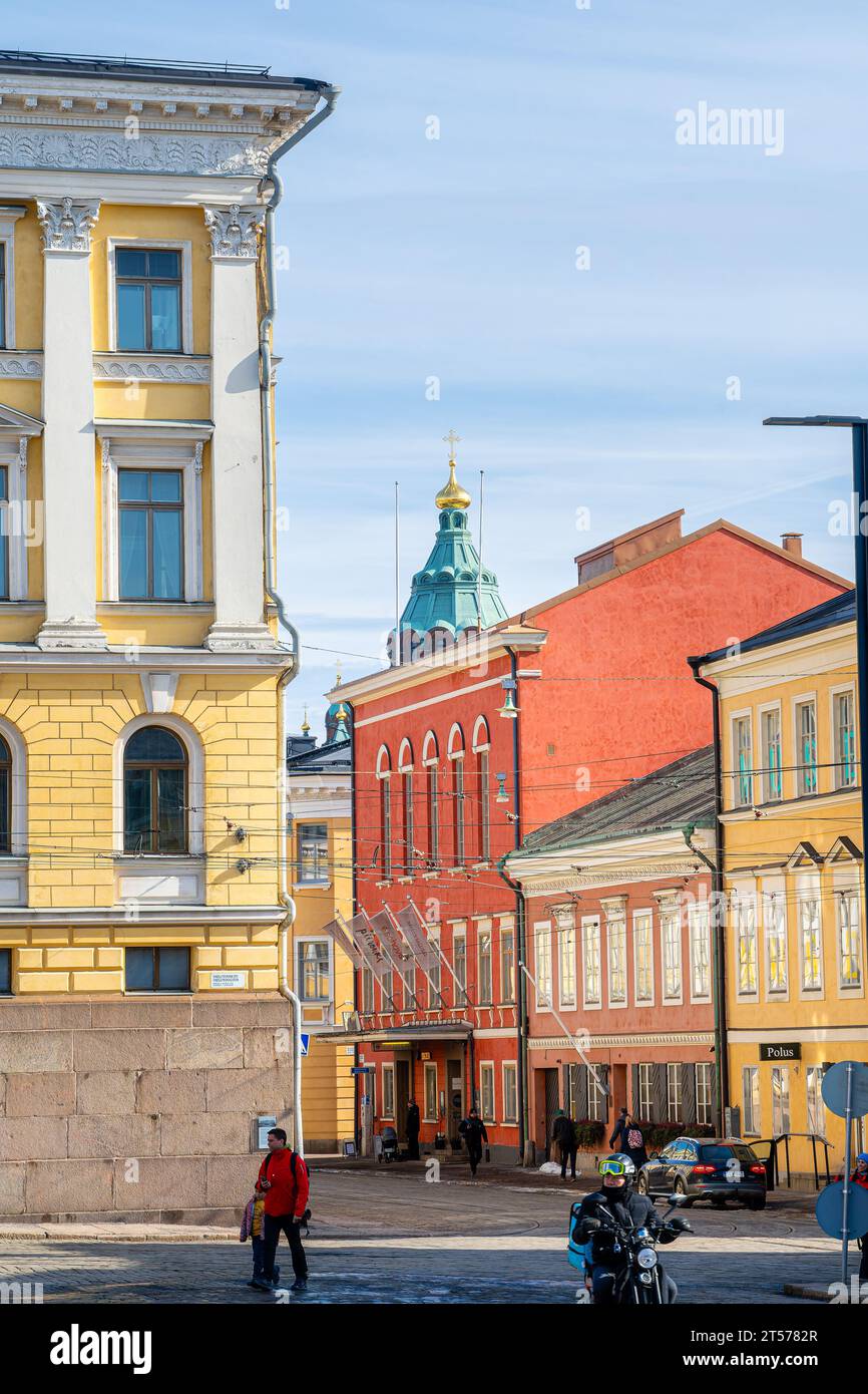 Stadtzentrum Von Helsinki, Finnland Stockfoto