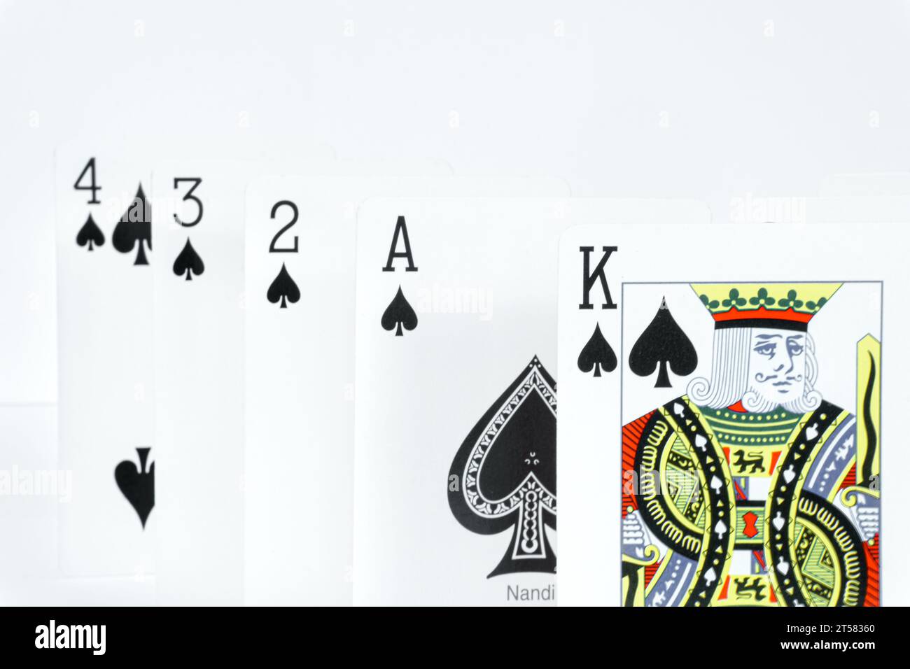 Standard-Spielkarten hochauflösendes Stockfoto Stockfoto